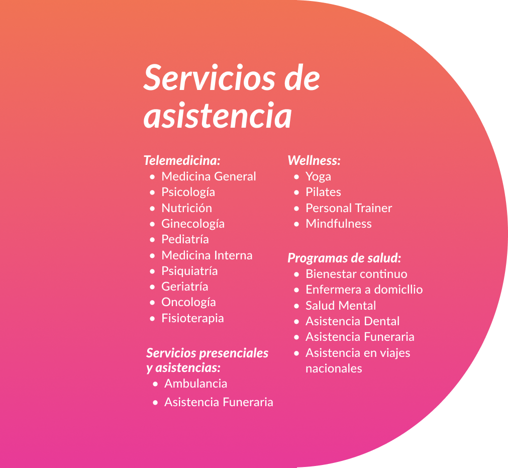 Servicios de asistencia